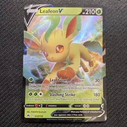 Leafeon V - 013/159 - Pokemon Crown Zenith Sword & Shield Ultra Rare Card NM - Image 1