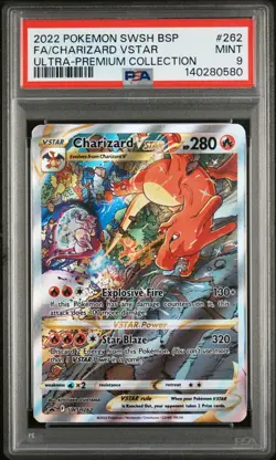 PSA 9 - CHARIZARD VSTAR - 262 ULTRA-PREMIUM COLLECTION-CHARIZARD POKEMON - Image 1