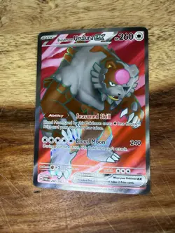Pokemon Bloodmoon Ursaluna ex 202/167 Full Art Twilight Masquerade NM - Image 1