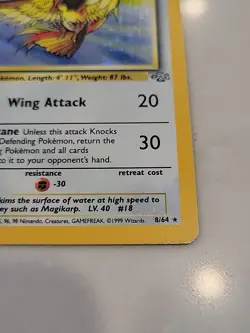 Pokemon TCG Pidgeot Jungle 8/64 Holo Unlimited Holo Rare LP - Image 4