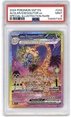 Alolan Exeggutor ex 242/191 SIR Pokemon TCG Surging Sparks PSA 9 - Image 1