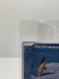 Pokemon TCG Pikachu With Grey Felt Hat Van Gogh Full Art Promo SVP #085- Sealed - Image 2