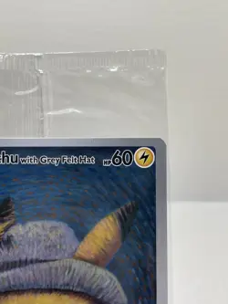 Pokemon TCG Pikachu With Grey Felt Hat Van Gogh Full Art Promo SVP #085- Sealed - Image 3