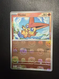 Victini (Master Ball Pattern) 012/086 Pokemon TCG Sv: Black Bolt Holo - NM - Image 1