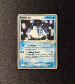 Pokemon EX EMERALD - #98/106 Regice ex - Ultra Rare Holo - ENG - Heavily Played - Image 3