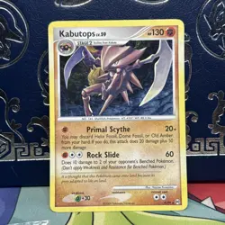 Pokemon TCG Kabutops Rare HOLO, Platinum Arceus 4/99 MP - Image 1