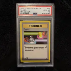 1999 Pokemon German 1st Edition Tausch 95/102 PSA 10 (Switch) - Image 1