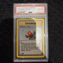 Pokemon TCG Base Set 1999-2000 Pokemon Flute PSA 10 - Image 1
