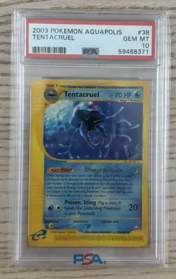 Tentacruel Aquopolis PSA 10 2002 Pokemon 38/147 POP 39 - Image 1