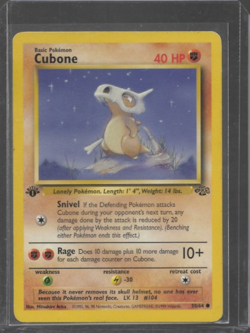 Cubone 1st Edition 1999 Pokemon Jungle #50/64 Common WOTC MP - Image 3