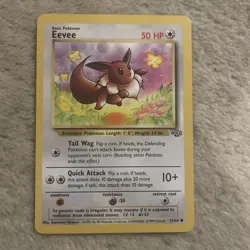 Pokemon TCG Eevee Jungle 51/64 Regular Unlimited Common - Image 1