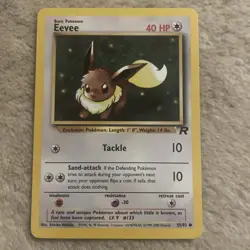 Pokemon TCG Eevee Team Rocket 55 Regular Unlimited Common - Image 1