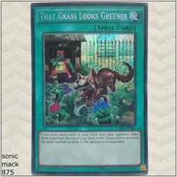 That Grass Looks Greener - RATE-EN066 - Secret Rare1st Edition Yugioh - Image 1
