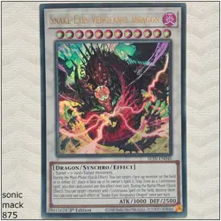 Snake-Eyes Vengeance Dragon - ALIN-EN040 - Ultra Rare 1st Edition Yugioh - Image 1