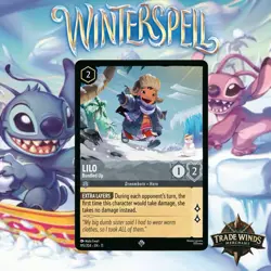 Disney Lorcana Winterspell 195/204 Lilo - Bundled Up - Non-Foil - Image 1