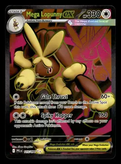 Mega Lopunny ex 115/094 Ultra Rare Phantasmal Flames Pokemon Card - Image 1