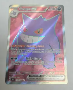 Pokemon Gengar ex 193/162 SV05 Temporal Forces Ultra Rare Full Art Holo Card - Image 1