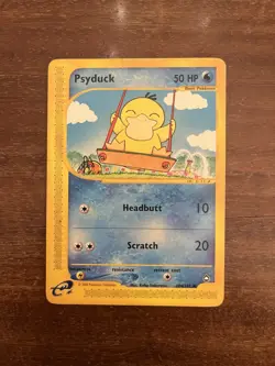 Psyduck 104/147 Set Aquapolis Pokemon Card English - Image 2
