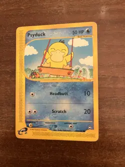Psyduck 104/147 Set Aquapolis Pokemon Card English - Image 3