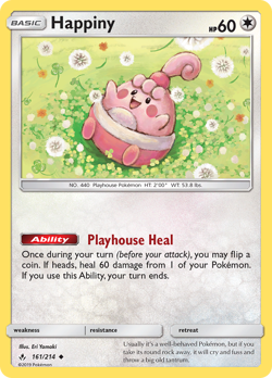 Happiny 161/214 Uncommon | Unbroken Bonds | Pokemon Card - Image 1