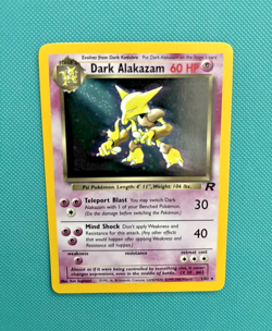 Dark Alakazam 1/82 Team Rocket Unlimited Holo Near Mint Pokemon Card - Image 1
