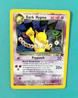 Dark Hypno 9/82 Team Rocket Holo Near Mint Pokemon Card - Image 1
