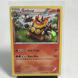 English Pokemon Cracked Ice Holo Emboar 19/114 NM Card 2011 - Image 1