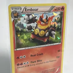 English Pokemon Cracked Ice Holo Emboar 19/114 NM Card 2011 - Image 2