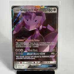 Pokemon TCG Genesect GX 130/214 SM-Lost Thunder Ultra Rare Holo NM Card - Image 1