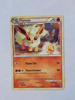 Flareon 26/90 Uncommon Undaunted Pokemon Card NM - Image 1