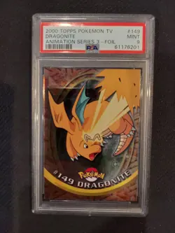 PSA 9 Dragonite Foil Topps Pokemon Animation Series 3 - Image 1