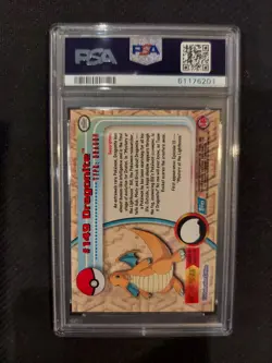 PSA 9 Dragonite Foil Topps Pokemon Animation Series 3 - Image 2