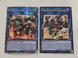 Borrelshroud Dragon BPRO-EN047 + Borreload Dragon MP24 Quarter Century Yugioh - Image 1