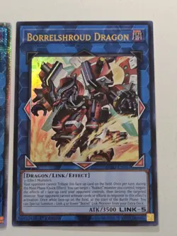 Borrelshroud Dragon BPRO-EN047 + Borreload Dragon MP24 Quarter Century Yugioh - Image 2