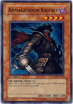 Yugioh! MP Armageddon Knight - PTDN-EN021 - Super Rare - 1st Edition Moderately - Image 1