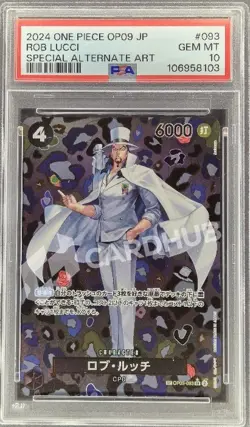 CARTA ONE PIECE ROB LUCCI OP05-093 JP PSA 10 MOSAIC CARD - Image 1