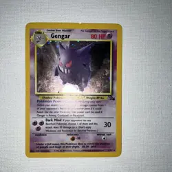 Pokemon TCG Gengar Holo 5/62 1999 Wizards Card Lot 2x English Vintage - Image 1