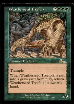 Weatherseed Treefolk LP Light Play Urza's Legacy MTG [6201] - Image 1