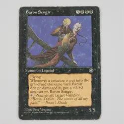 MTG Baron Sengir Homelands Regular Rare HP Magic The Gathering Vampire Legend - Image 1