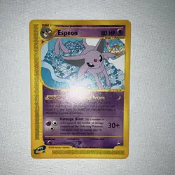 Pokemon Espeon Holo Rare 80 HP Aquapolis 11/147 2002 English TCG Card - Image 1