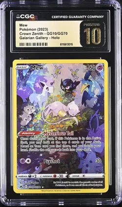 CGC 10 - MEW - GG10/GG70 CROWN ZENITH GALARIAN GALLERY HOLO POKEMON - Image 1