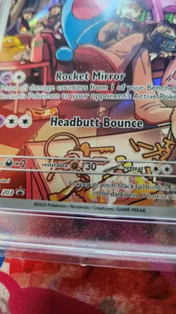 2025 Pokemon SVP EN Rocket's Wobbuffet #203 Destined Rivals PSA 9 - Image 5