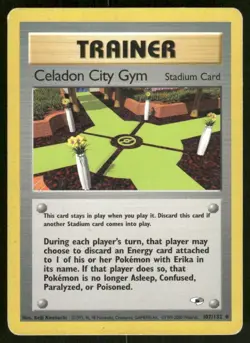 MP Celadon City Gym 107/132 Gym Heroes 2000 Pokemon WOTC Combined shipping - Image 1