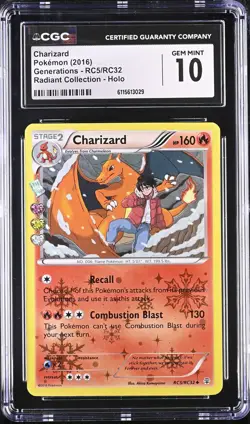 CGC 10 - CHARIZARD - RC5/RC32 GENERATIONS RADIANT COLLECTION HOLO POKEMON - Image 1
