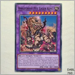 Amazoness Pet Liger King - DABL-EN098 - Common 1st Edition Yugioh - Image 1