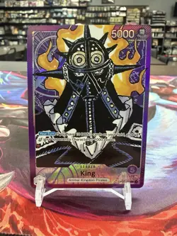 2022 One Piece Romance Dawn King Alt Art Leader OP01-091 English - Image 1