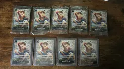 One Piece TCG Luffy Promo P-075 - 5 Sealed, 4 Raw NM - TS-02 Tin - English - Image 1