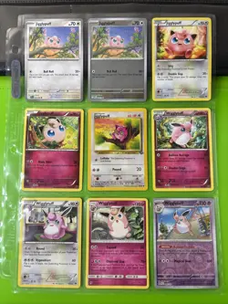 Pokemon Binder Collection Jigglypuff Wigglytuff Cards WOTC Black & White XY S&M - Image 1