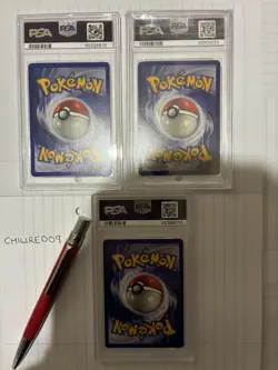 three psa10 pokemon cards 1st edition pidgeot pidgey and pidgeot 1999s 2001 mint - Image 2