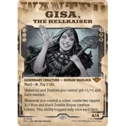 GISA, THE HELLRAISER (SHOWCASE) Outlaws Of Thunder Junction OTJ Magic MTG CARD - Image 1